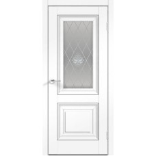 Полотно SoftTouch ALTO  7 Ясень белый структурный,  800х2000, LR, б/врезки замка и петель, стекло КР
