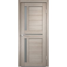 Полотно экошпон DUPLEX 3 со стеклом  Капучино,  700х2000, LR, б/врезки замка и петель, стекло М