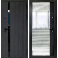 ТД 10 см 2МДФ Зеркало Макси Сатин Черный Левая 960