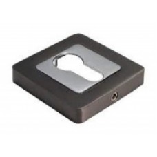Накладка на евроцилиндр МН-КН S55 GR/PC (графит/хром) 1/10 "Morelli"