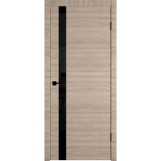 ДПО Соло 800х2000 Red Oak/Рэд Оук гориз. Black Gloss