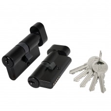 Цилиндровый ме*анизм 100 ZM/60 (25+10+25) BL черный 5Key с вертушкой