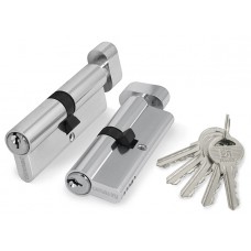 Цилиндровый ме*анизм (100 ZM/60) 1000ZMKnob60(25+10+25) CP *ром 5Key с вертушкой