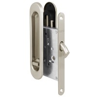 Защелка с ручками для раздвижны* дверей Soft LINE SL-011 SN-3 матовый никель